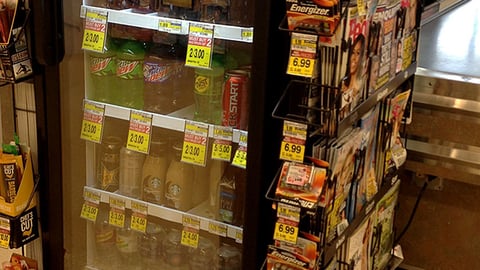 Jewel-Osco Checkout Beverage Cooler