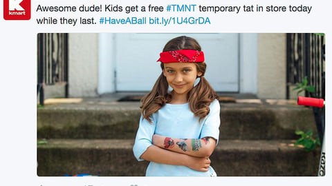 Kmart '#TMNT' Twitter Update