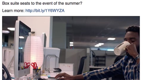 Staples 'Event of the Summer' Facebook Update