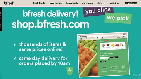 bfresh Delivery Carousel Ad