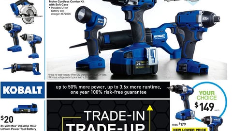Lowe's Kobalt 'Trade-In, Trade Up' Feature