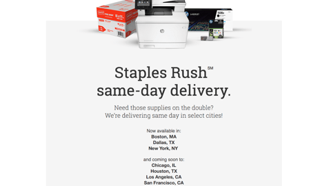Staples Rush Web Page