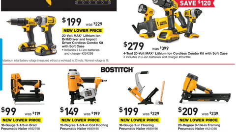 Lowe's Black & Decker 'Smartech' Feature