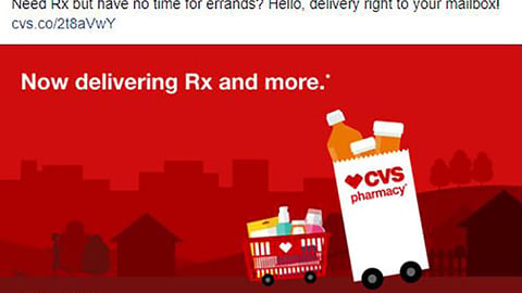 CVS 'Now Delivering Rx' Facebook Update