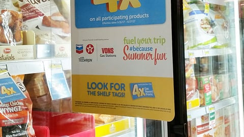 Albertsons 'Fuel Your Trip' Shelf Talker