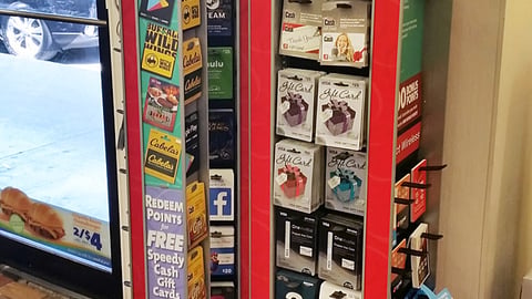 Speedway 'Happy Father's Day' Gift Card Rack