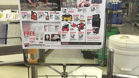 Ace Hardware 'Big June Savings' Circular Rack Sign