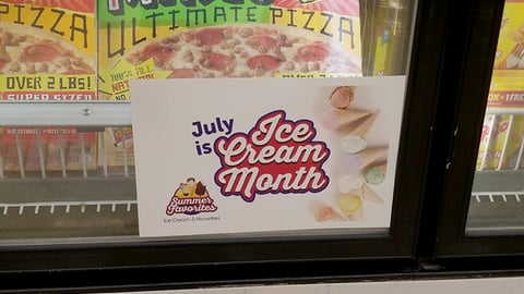 Safeway 'Ice Cream Month' Freezer Cling