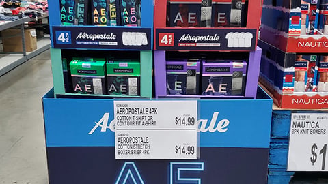 Aeropostale BJ's Pallet Display