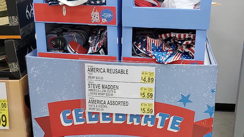 Steve Madden 'Celebrate' BJ's Pallet Display
