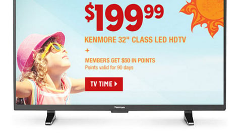 Kmart 'Introducing Kenmore TVs' Email Ad