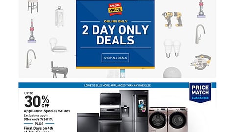 Lowe’s '2 Day Only Deals' Sale