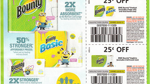 Bounty 'Minions' Back-to-School FSI
