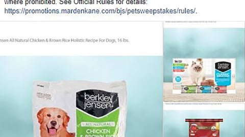 BJ's #BJsSpoilYourFurryFriend Facebook Update