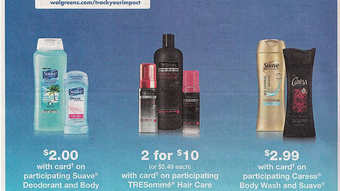 Unilever Walgreens 'One Purchase Gives Five Gallons' FSI