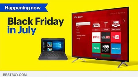 Best Buy 'Black Friday in July' Facebook Update