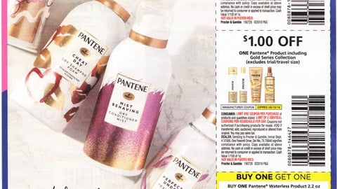 Pantene 'Without The Wash' FSI