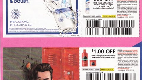 Old Spice 'Go Back With Swagger' FSI