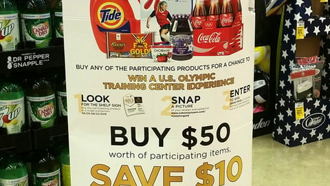 Safeway 'Get Ready for Gold' Standee