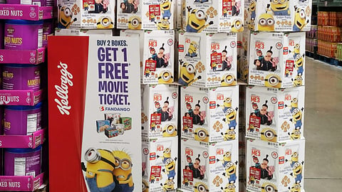 Kellogg BJ's 'Free Movie Ticket' Pallet Display