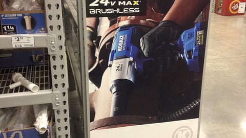 Lowe's Kobalt '24V Max Brushless' Side Panel