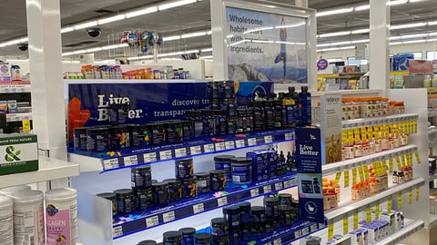 Live Better by CVS Health In-Line Gondola Display