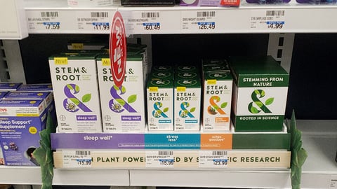 Stem & Root CVS 'Plant Powered' Shelf Unit