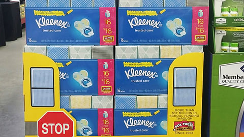 Kleenex 'Take on Back-to-School' Pallet Display
