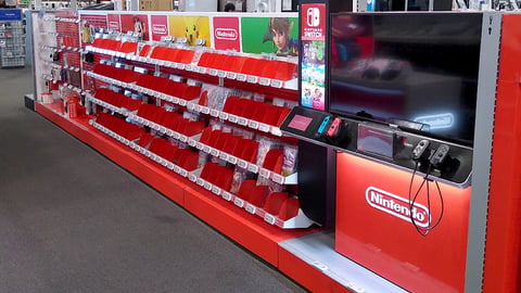 Best Buy Nintendo Aisle