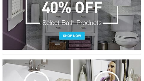 Lowe's 'Refresh Your Bath' Email Ad