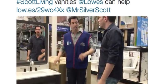 Scott Living Lowe's Twitter Update
