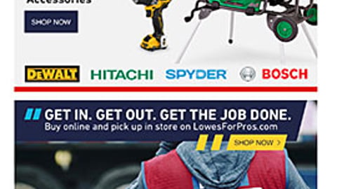 Lowe's NFL Email Ad