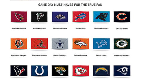 Lowe's NFL Shop Web Page