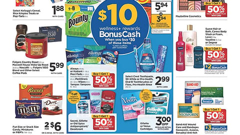 Rite Aid P&G ‘$10 Wellness+ Rewards’ Features