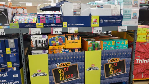 BJ's Bic 'Best in Class' Pallet Displays