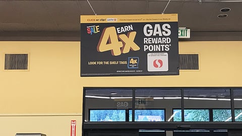 Safeway 'Anniversary Sale' Ceiling Sign