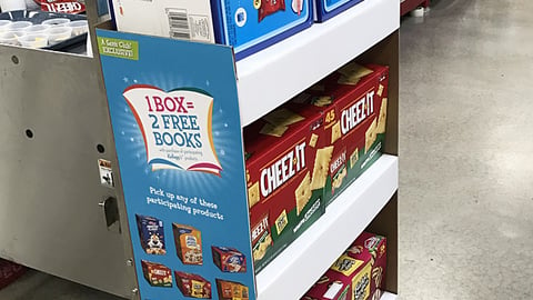 Kellogg Sam's Club '2 Free Books' Floorstand