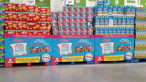 Kellogg Sam's Club '2 Free Books' Pallet Displays
