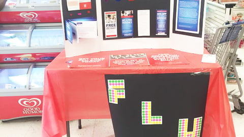 Rite Aid 'Get Your Flu Shot' Table Display