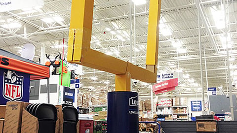 Lowe's NFL Goal Post Standee