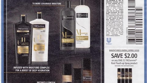 Tresemme 'Save $5 Now' FSI
