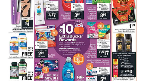 CVS P&G ‘$10 ExtraBucks Rewards’ Features