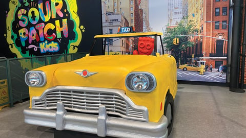 Sour Patch Kids Store Life-Size Taxi Display
