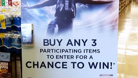 Albertsons 'Game On' Standee
