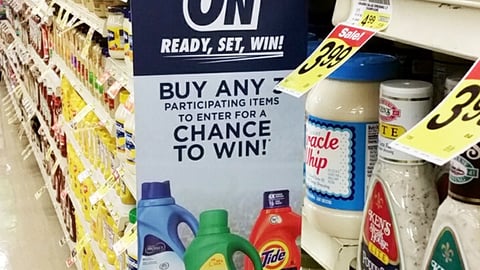 Albertsons P&G 'Game On' Violator