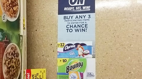 Albertsons P&G 'Game On' Floor Cling