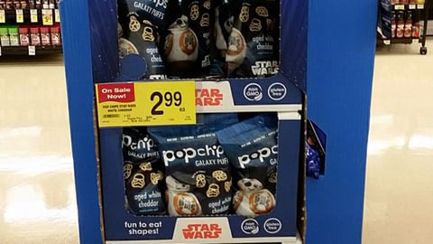 Popchips 'Galaxy Puffs' Floorstand