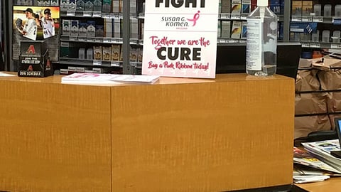 Fry's 'Join the Fight' Counter Card
