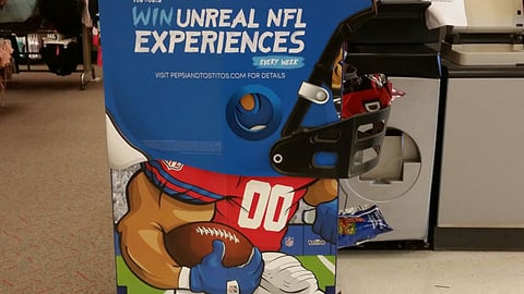 PepsiCo 'Unreal NFL Experiences' Floorstand