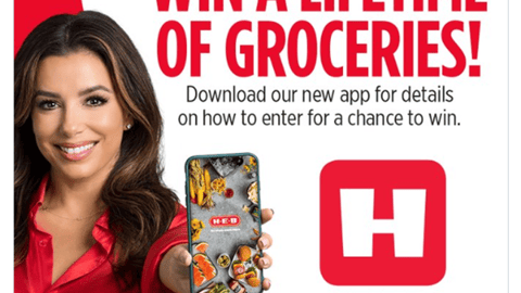 H-E-B 'Lifetime of Groceries' Twitter Update
